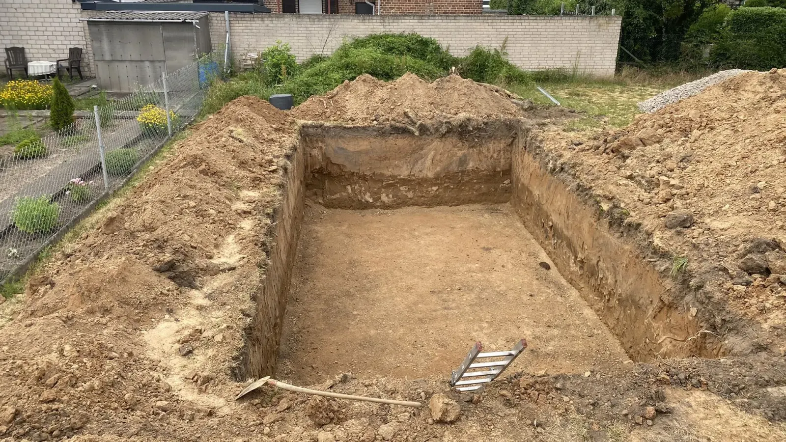 Baugrubenaushub